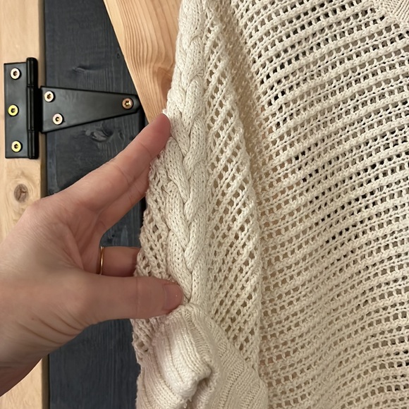 Women's Cream Knit Sweater - Picture 2 of 6